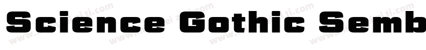 Science Gothic Sembd字体转换